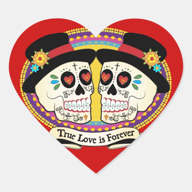 Dos Novios (2 Bäume) Aufkleber (Vorderseite)