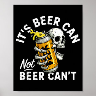 Dose Bierdose Nicht Bierdose Schädel Skelett Trink Poster