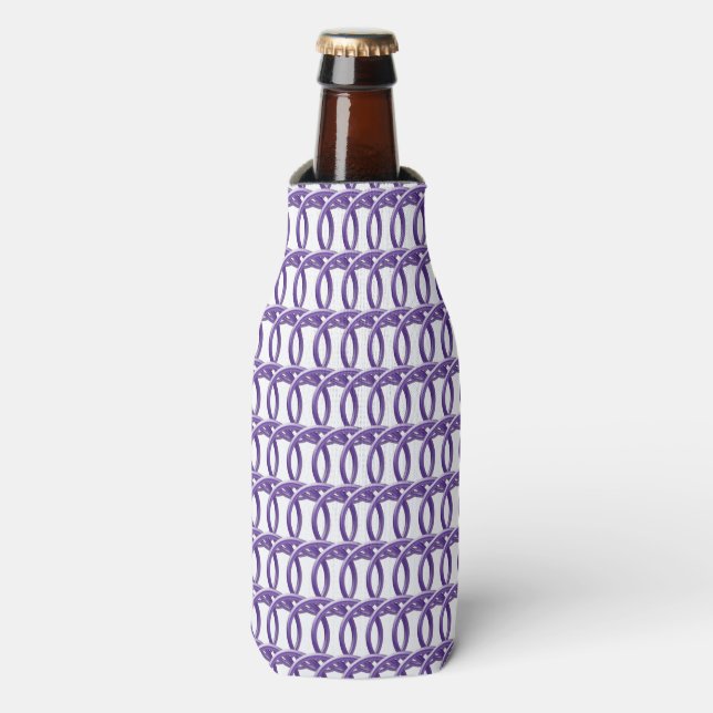 Dose/Flasche Cooler - Lila Verriegelung Flaschenkühler (Flaschenvorderseite)