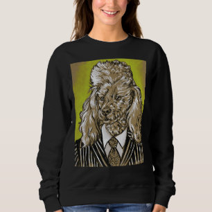 Dose in Pinstripes, Tinte und Acrylfarbe Sweatshirt