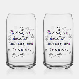 Dose of Courage Glass Dosenglas