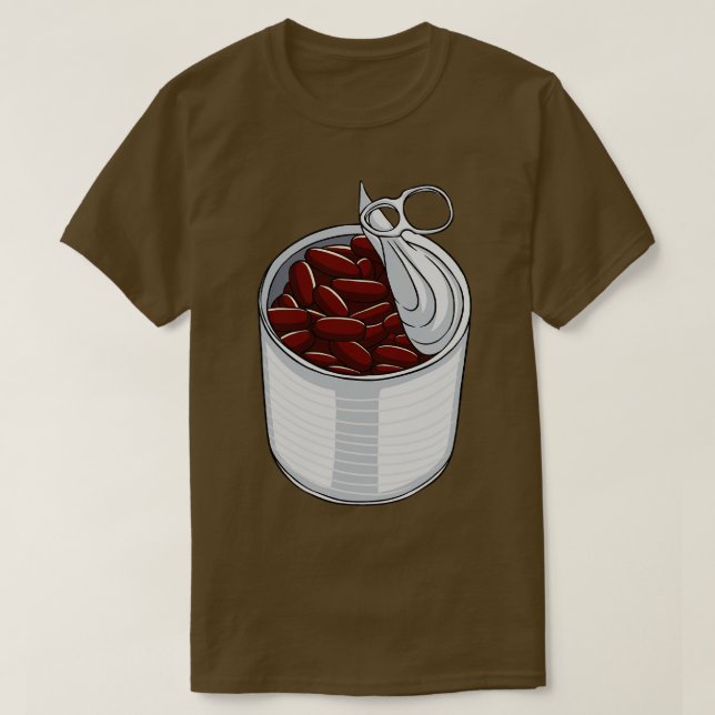 Dosen von Bohnen Niere Bohnen gebacken Bohnen T-Shirt (Design vorne)