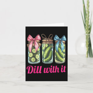 Dosenhalterung mit Niedlichem Pickle Jar G Karte