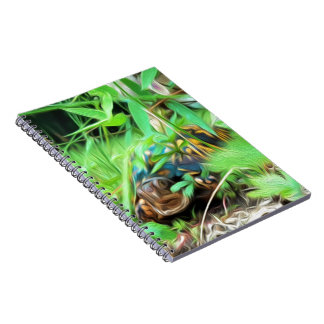 Dosenschildkröte-gewundenes Notizbuch Notizblock