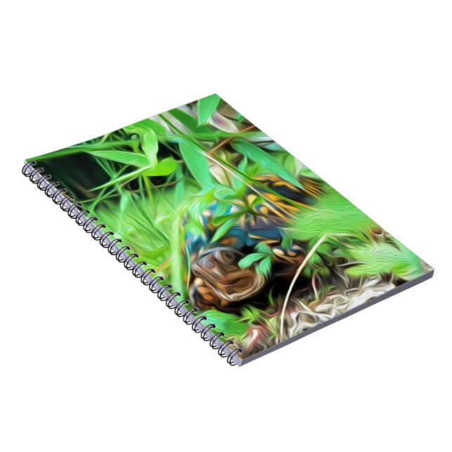 Dosenschildkröte-gewundenes Notizbuch Notizblock (Rechte Seite)