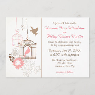 Doses et cages - Faire-part de mariage