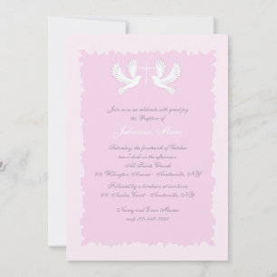 Doses Invitation religieuse rose