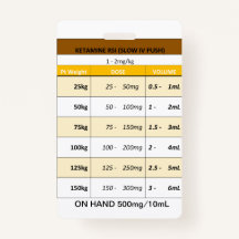 Dosierung Quick RE: Etomidate und Ketamin für RSI
