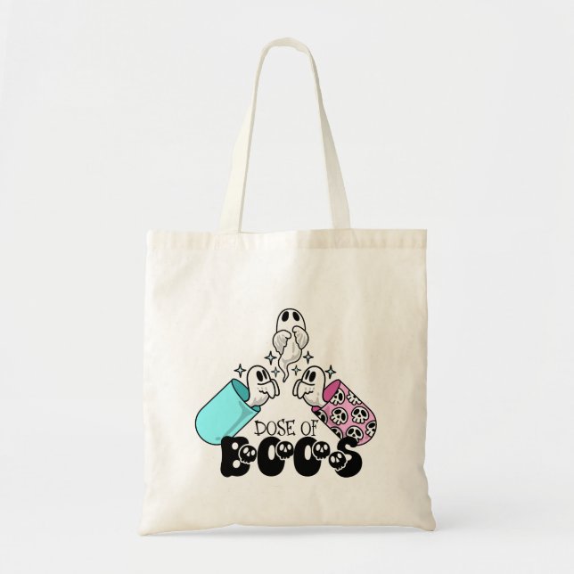 Dosierung von Boos Spooky Medical Halloween Tote B Tragetasche (Vorne)