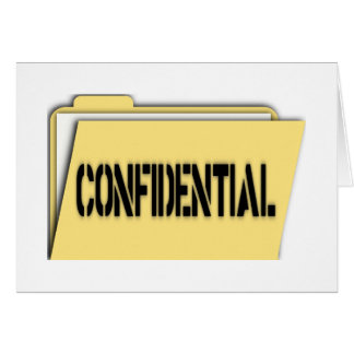 Dossier confidentiel avec le papier