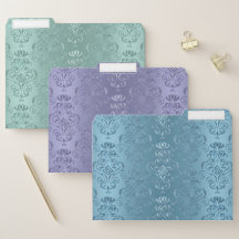 Damassé florale de bleus layette