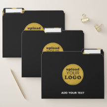 Logo de société noir personnalisable moderne 