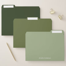 Moderne Minimaliste Personnalisé Vert Olive