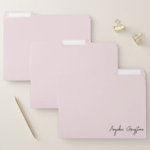 Nom personnalisé à la mode rose pâle