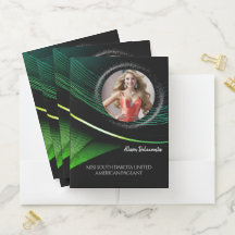 Dossier Pocket Personnalisé Emerald Dust