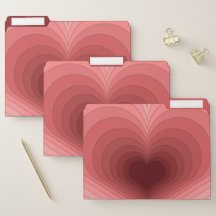 Dossiers de fichiers Coeur Funky Retro Moderne