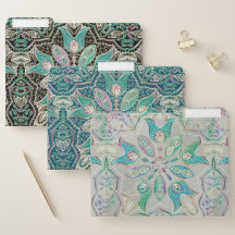 Dossiers floraux de motif de Mandal