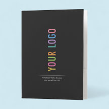 Dossiers personnalisés avec emplacement pour carte