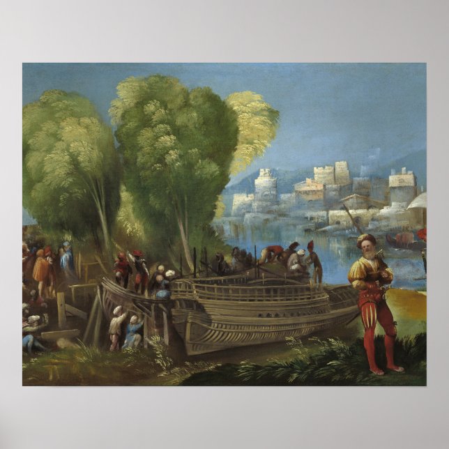 Dosso Dossi - Aeneas und Achates an der libyschen  Poster (Vorne)