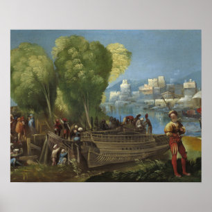 Dosso Dossi - Aeneas und Achates über Libyen Poster