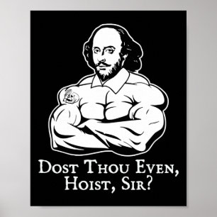 Dost, obwohl sogar Hissen Sir lustige Gym-Workout- Poster