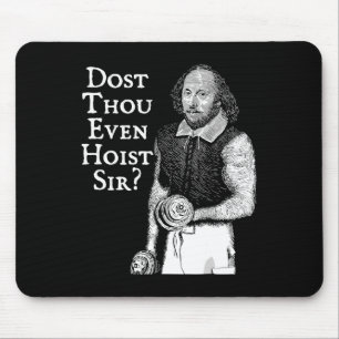 Dost, obwohl sogar hissen Sir lustiges Gym-Workout Mousepad