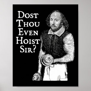 Dost, obwohl sogar Sir lustige Gym-Workout-Waage h Poster