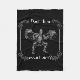 Dost Thou Even Hoist Lustiger Fitness-Meme Fleecedecke