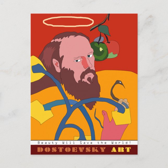 Dostoevsky Art Postkarte (Vorderseite)