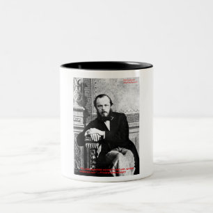 Dostojewski "Gott beabsichtigte" Liebeszitat Gesch Zweifarbige Tasse