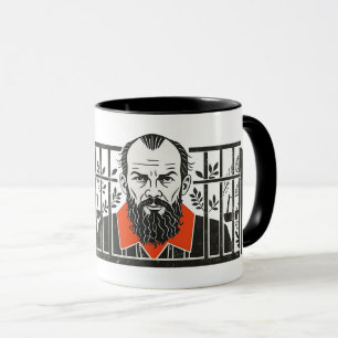 Dostojewski im Gefängnis, weiße Nächte Design Tasse