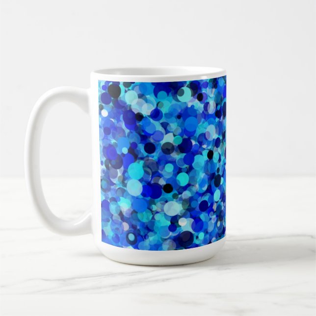 Dot bleu Mug 15 oz (Gauche)
