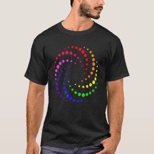 Dot Day Rainbow Spiral Polka Dot farbenfrohe Punkt T-Shirt