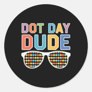 Dot Day Shirt für Kinder Jungen Mädchen Runder Aufkleber