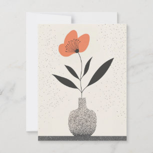 Dot Dot Blume #001 Postkarte
