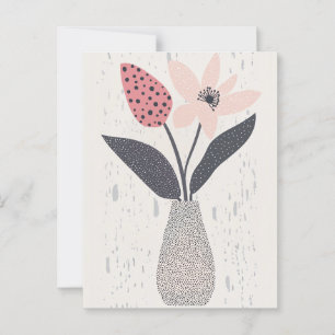 Dot Dot Blume #003 Postkarte