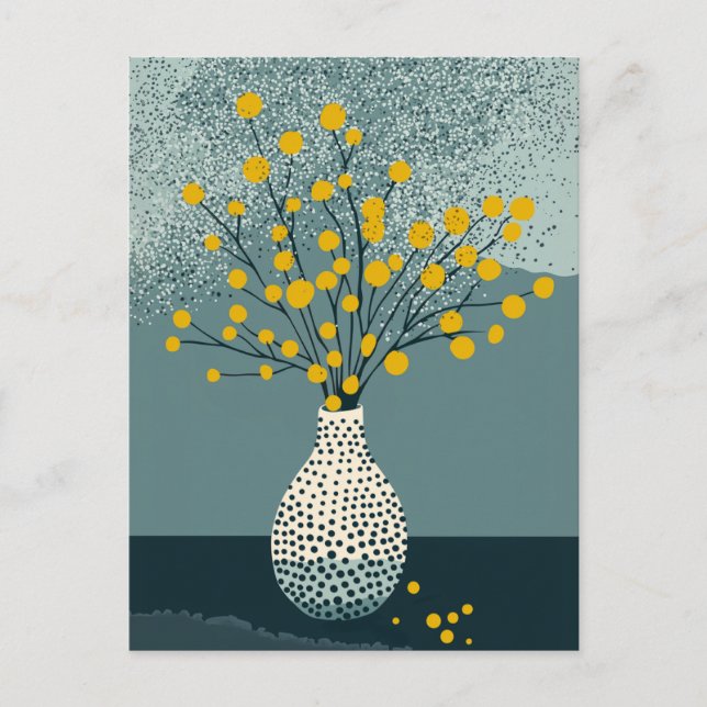 Dot Dot Blume #004 Postkarte (Vorderseite)
