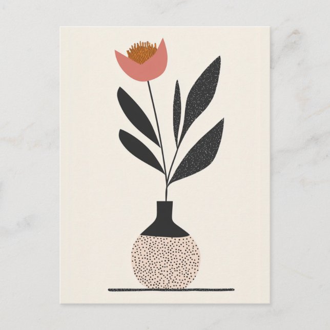 Dot Dot Blume #013 Postkarte (Vorderseite)