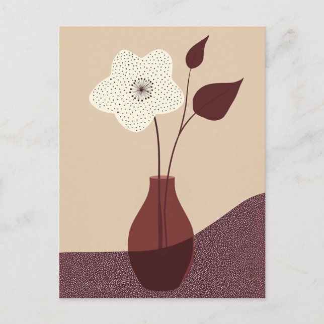 Dot Dot Blume #016 Postkarte (Vorderseite)