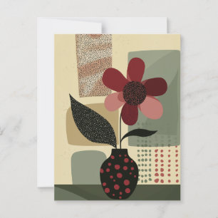 Dot Dot Blume #020 Postkarte