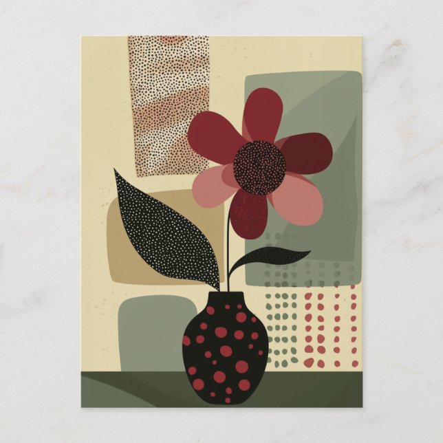 Dot Dot Blume #020 Postkarte (Vorderseite)