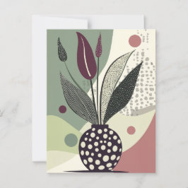 Dot Dot Blume #021 Postkarte