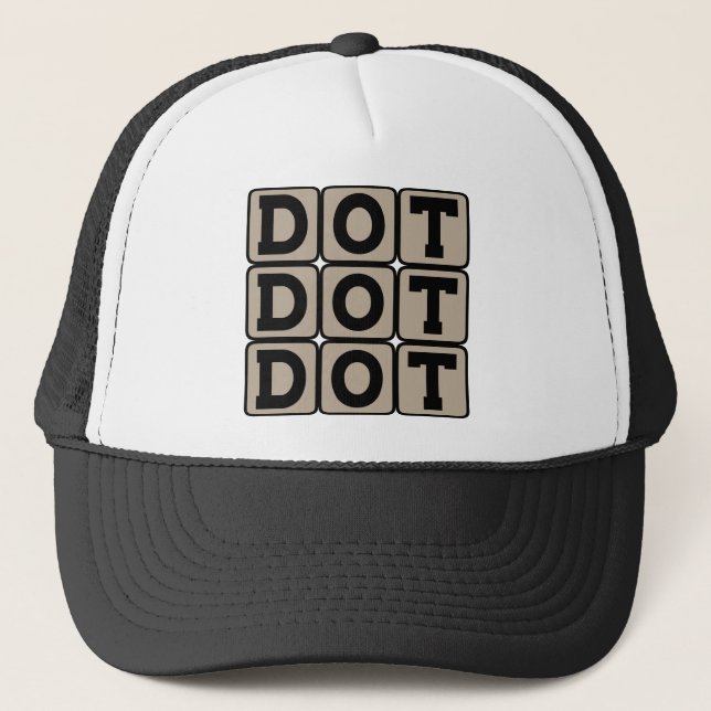 Dot Dot Dot, Ellipse Truckerkappe (Vorderseite)