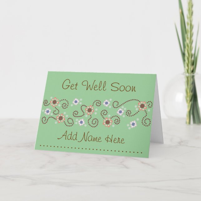 Dot Get Well Card Karte (Vorderseite)
