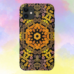Dot Mandala Blume Gelb und Lila Case-Mate iPhone Hülle