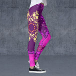 Dot Mandala Blume Rosa und Gelb Leggings<br><div class="desc">Diese groovy dot Blume wurde von Mandalasen mit Farbpunkten inspiriert. Trippige geometrische Muster für den modernen Hippie!</div>