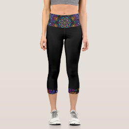 Dot Mandala Capri Leggings