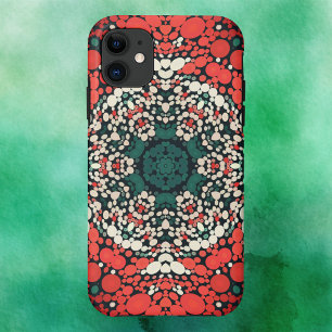 Dot Mandala Red White Blue und Green Case-Mate iPhone Hülle