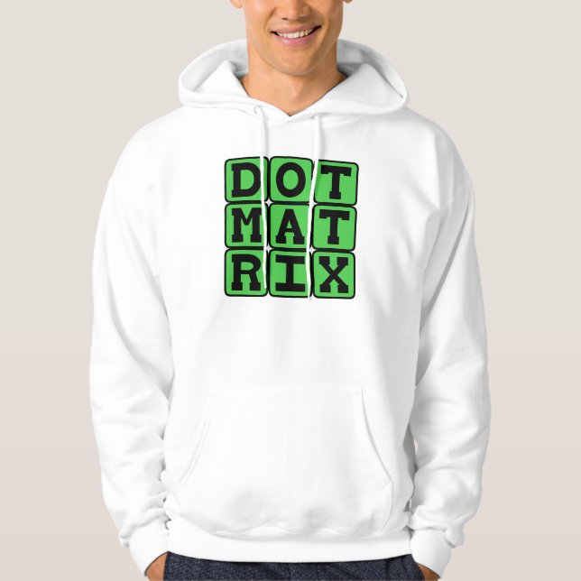 Dot Matrix, Gemustertes Array Hoodie (Vorderseite)