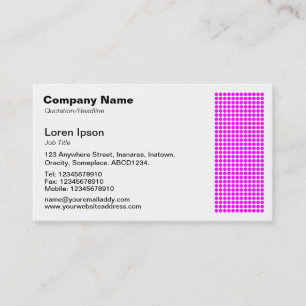 Dot Motif - Magenta Visitenkarte